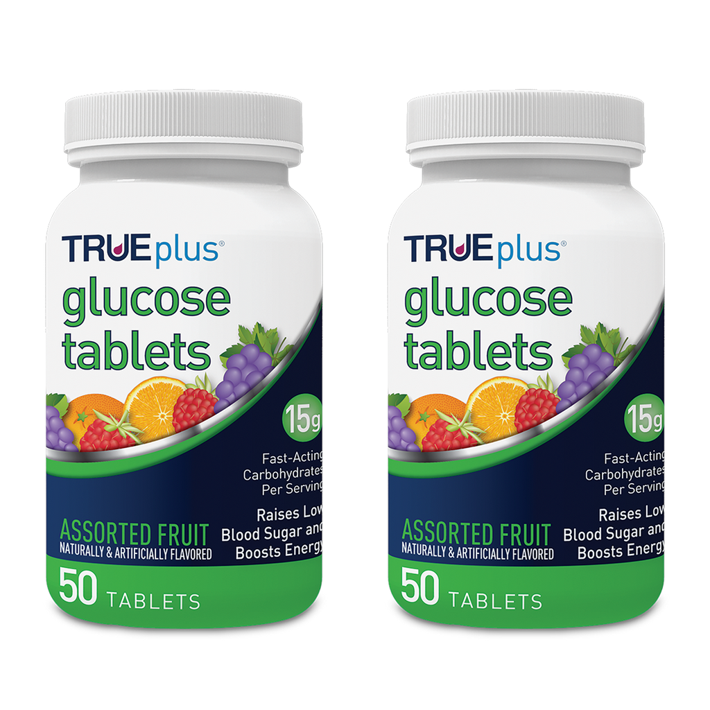 TRUEplus® Glucose Tablets — Assorted Fruit — 50Count TD Health Store