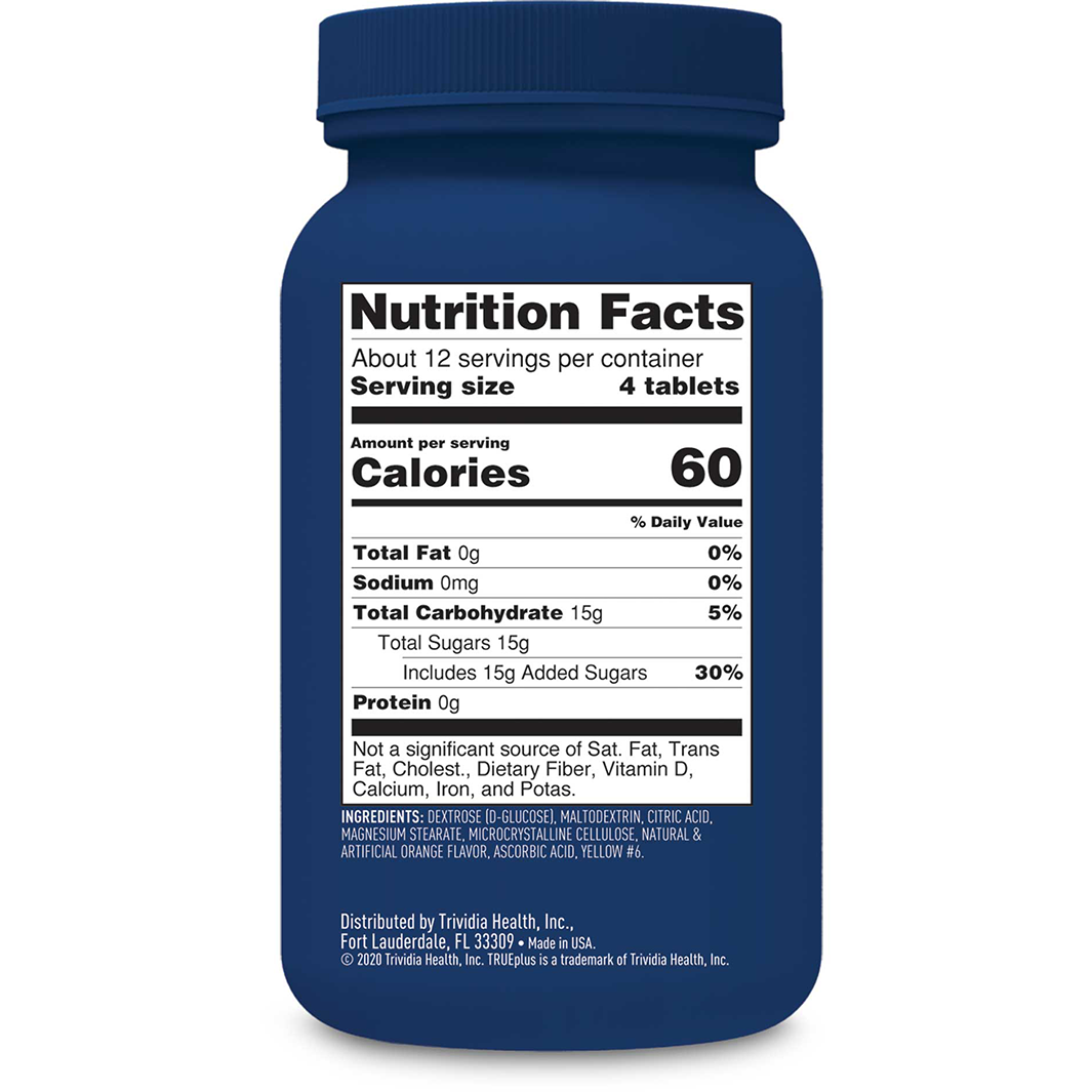 TRUEplus® Orange Glucose Tablets