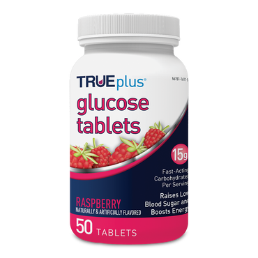 TRUEplus® Raspberry Glucose Tablets