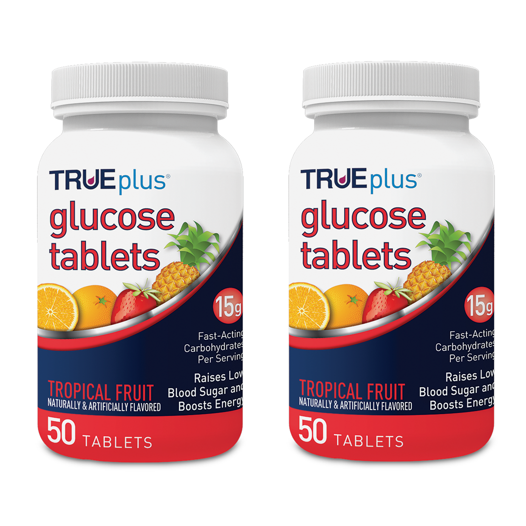 TRUEplus® Tropical Fruit Glucose Tablets