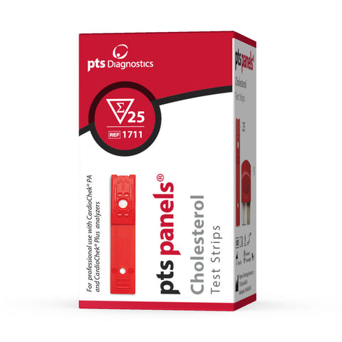 PTS Panels TOTAL CHOLESTEROL Test Strips (25 Tests)