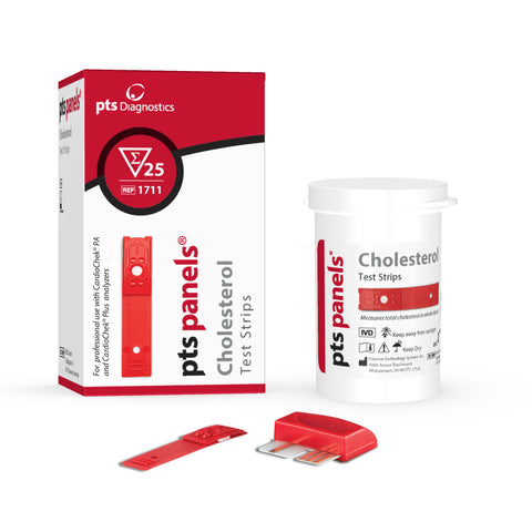 PTS Panels TOTAL CHOLESTEROL Test Strips (25 Tests)