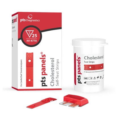 PTS Panels CHOLESTEROL At-Home Self-Test Strips (25 Tests)