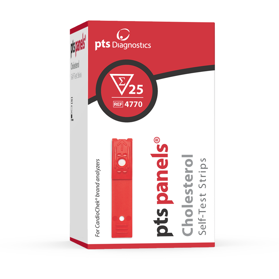 PTS Panels CHOLESTEROL At-Home Self-Test Strips (25 Tests)