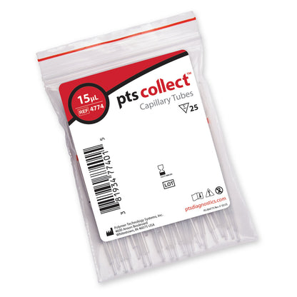 PTS Panels CHOLESTEROL At-Home Self-Test Strips & Capillary Tubes Bundle