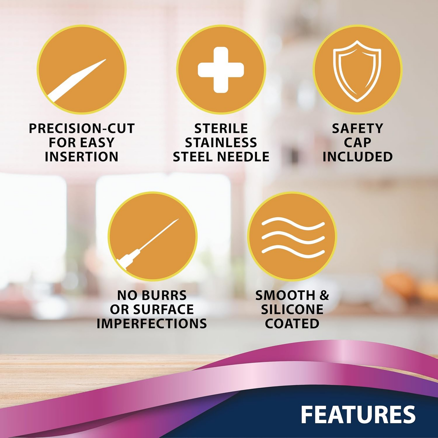 TRUEplus 5-Bevel Pen Needles 32G x 4mm (5/32") - 100/bx