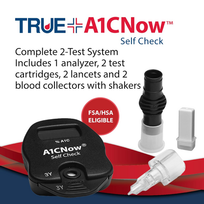 TRUE+A1CNow Self Check Test System - 2 Count Test Kit