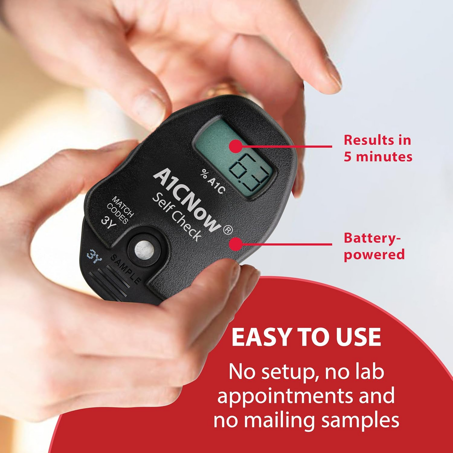 TRUE+A1CNow Self Check Test System - 2 Count Test Kit