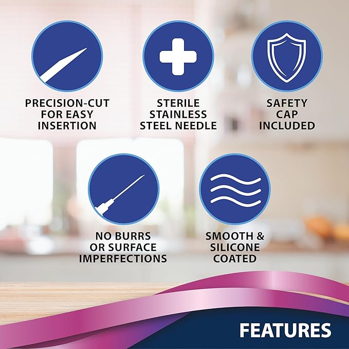 TRUEplus 5-Bevel Pen Needles 31G x 8mm (5/16") - 100/bx