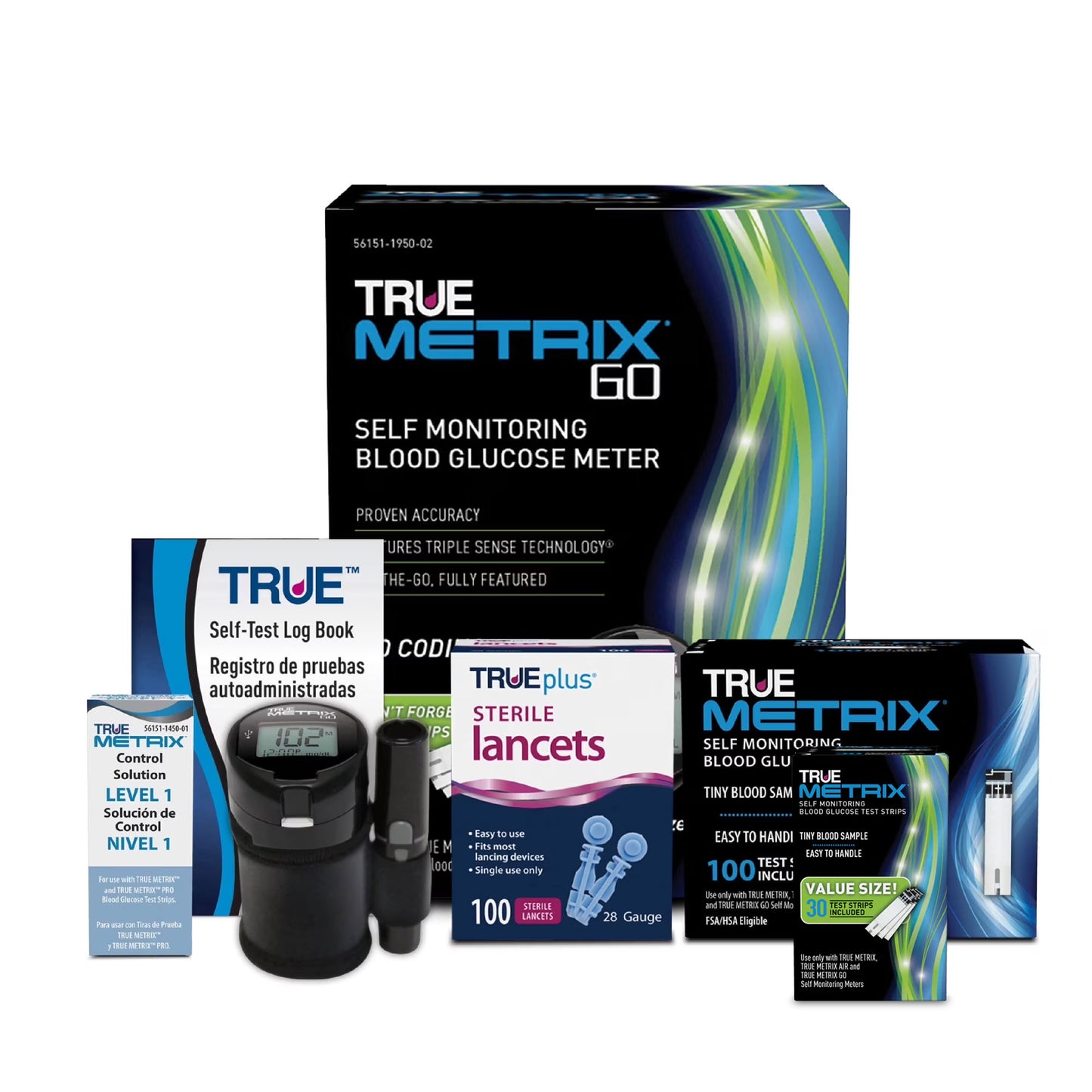 TRUE METRIX® GO Meter Blood Glucose Monitoring Starter Kit