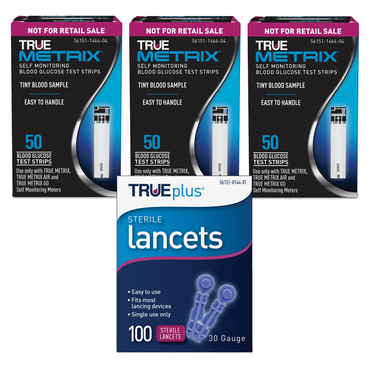 TRUE METRIX® Glucose Test Strips with TRUEplus 30G Lancets