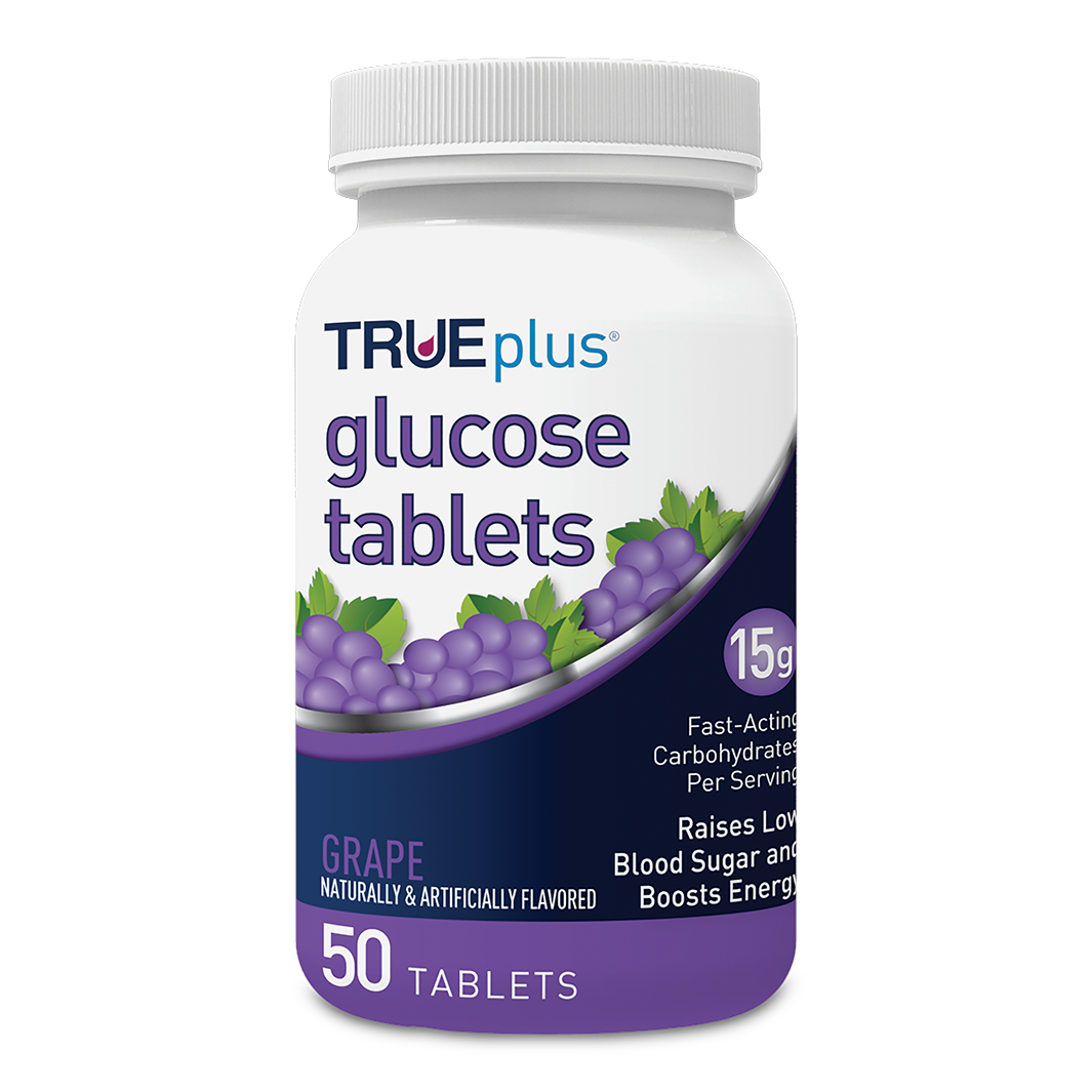 TRUEplus® Grape Glucose Tablets