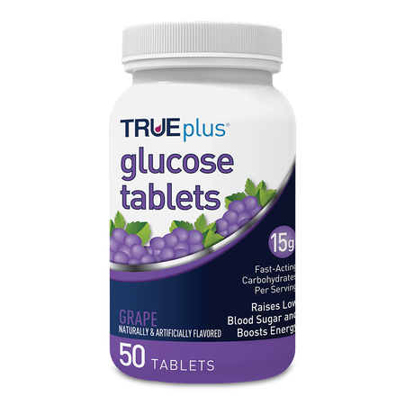 TRUEplus® Grape Glucose Tablets