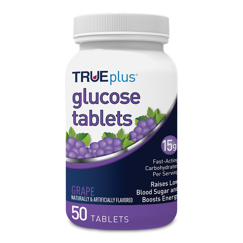 TRUEplus® Grape Glucose Tablets