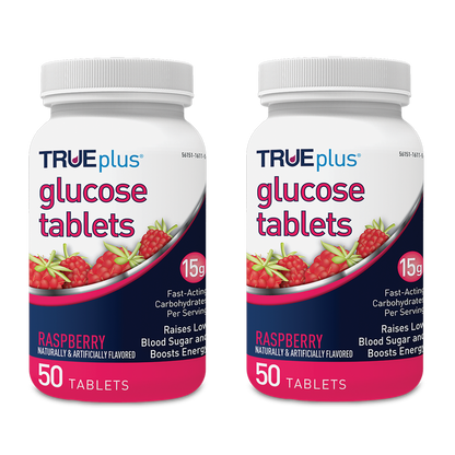 TRUEplus® Raspberry Glucose Tablets