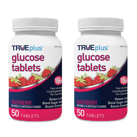 TRUEplus® Raspberry Glucose Tablets