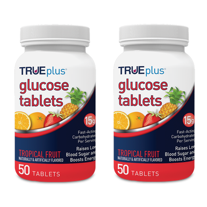 TRUEplus® Tropical Fruit Glucose Tablets