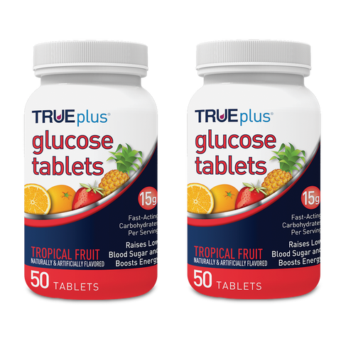 TRUEplus® Tropical Fruit Glucose Tablets