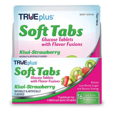 TRUEplus® Kiwi Strawberry Soft Tabs Tray - 48 ct.