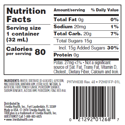 TRUEplus® Fruit Punch Glucose Gel