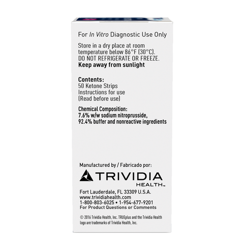 TRUEplus® Ketone Test Strips